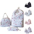 thumbnail image 1 of HNMKIU 3PCS Bow Backpack Cute Preppy Set For Girls With Lunchbox School Pencil Pouch Girly Daypack College Bookbag Small Makeup Bag ,Light Pink, 1 of 6
