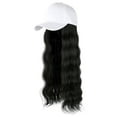 thumbnail image 1 of HNMKIU Adjustable Baseball Cap with Attached Long Curly Wig for Instant Hairstyle Transformation D,One Size, 1 of 1