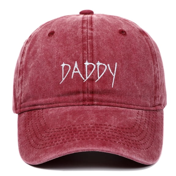 HNMKIU Adjustable Dad Baseball Cap Embroidered Sun Design Soft Washable Hat For Men And Women Red,One Size