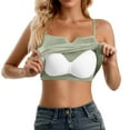 thumbnail image 1 of HNMKIU Adjustable Shelf Bra Camisoles for Women Spaghetti Strap Tank Tops Basic Layering for Comfortable Daily Wear,Size One Size, 1 of 6
