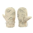 thumbnail image 1 of HNMKIU Adorable Printed Winter Gloves for Toddlers and Babies Soft Warm Hand for Boys Girls Outdoor Play Khaki,6-24 Months, 1 of 5