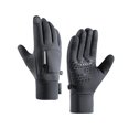 thumbnail image 1 of HNMKIU All Season Outdoor Sports gloves for men and Women Touchscreen Skiing Hiking Windproof Thermal Insulated for Cold Weather 05_Grey,L, 1 of 6