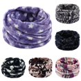 thumbnail image 1 of HNMKIU Autumn Winter Printed Warm Short Neck Cover Men Women Double Knit Bib Neckerchief ,M, 1 of 3