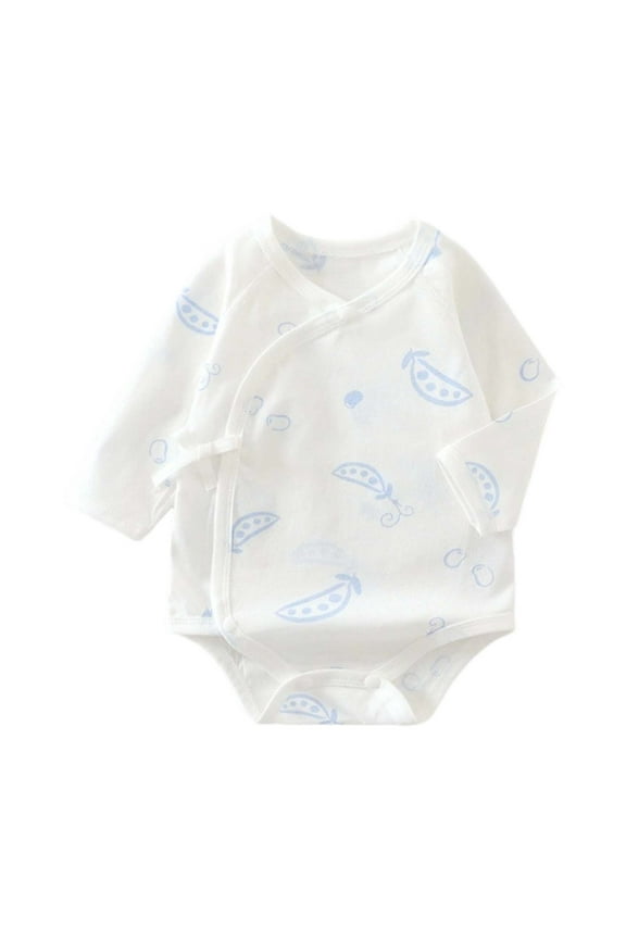 Baby Romper Unisex Bodysuit Boys Girls Summer Thin Breathable Kimono Jumpsuit Outfit 0-6 Months Blue,0-1Months