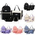 thumbnail image 1 of HNMKIU Backpack For Women Large Capacity School Bag With 5 Piece Set Lightweight Bookbag For Students ,WH1, 1 of 4