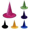 thumbnail image 1 of HNMKIU Baseball Caps Halloween Witch Hat Pointed Gothic Glitter Party Venue Decorative Headwear, 1 of 3
