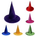 thumbnail image 1 of HNMKIU Baseball Caps Halloween Witch Hat Pointed Gothic Glitter Party Venue Decorative Headwear, 1 of 5