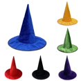 thumbnail image 1 of HNMKIU Baseball Caps Halloween Witch Hat Pointed Gothic Glitter Party Venue Decorative Headwear, 1 of 4