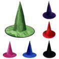thumbnail image 1 of HNMKIU Baseball Caps Halloween Witch Hat Pointed Gothic Glitter Party Venue Decorative Headwear, 1 of 4