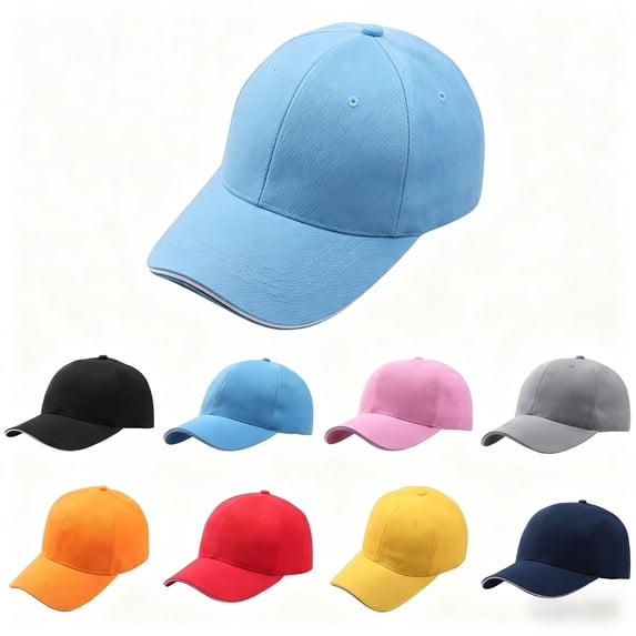 HNMKIU Baseball Hat Solid Color Casual Everyday Versatile for Men Women