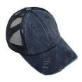 thumbnail image 1 of HNMKIU Basic Adjustable Mens Baseball Hats Ponytail-Friendly Design with Quick-Drying Mesh for Casual and Sports Wear Navy,One Size, 1 of 3