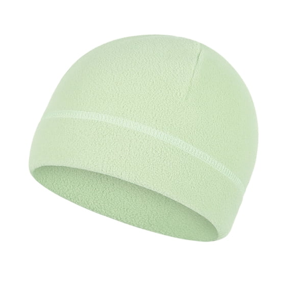 HNMKIU Beret Winter Warm Soft Polar Hat Thick Windproof Skiing Cap for Men and Women Light Green,One Size