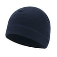 thumbnail image 1 of HNMKIU Beret Winter Warm Soft Polar Hat Thick Windproof Skiing Cap for Men and Women Navy,One Size, 1 of 2