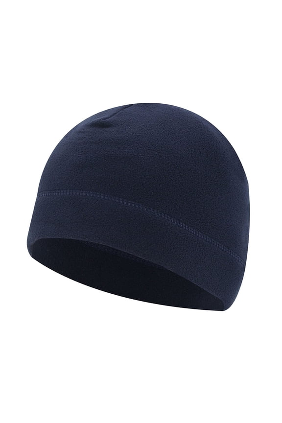 Beret Winter Warm Soft Polar Hat Thick Windproof Skiing Cap for Men and Women Navy,One Size