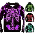 thumbnail image 1 of HNMKIU Boys Halloween Skeleton Top Soft Comfortable Kids T-Shirt With Graphic for Toddlers Children, 1 of 5