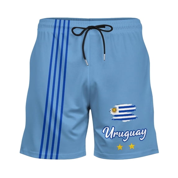 HNMKIU Boys Mesh National Team Style Shorts Comfortable Breathable Athletic Wear Elastic Waist Kids Youth Training Casual Play Light Blue,7-8 Years