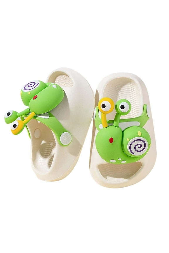 Boys Slippers for Toddlers Soft Breathable Summer Shoes Lightweight Kids Sandals Indoor Outdoor Comfortable Baby Slides Toddler Slippers Boys 6 Months to 5 Years Beige-B,2-2.5 Years