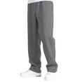 thumbnail image 1 of HNMKIU Boys Sweatpants Casual Everyday Wear Jogger Pants Elastic Drawstring Waist Loose Fit Boys Pants with Side Pockets Comfortable for Ages 5-14 Z02_Grey,120, 1 of 8