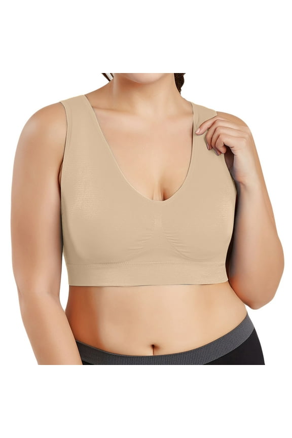Bra Plus Thin Full Cup Sports Women Blouse for Large Bust Support and Comfort,Size 3XL