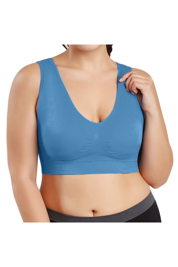 Bra Plus Thin Full Cup Sports Women Blouse for Large Bust Support and Comfort,Sizes 3XL