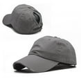 thumbnail image 1 of HNMKIU Breathable Ponytail Baseball Cap for Women Curved Brim Sun Hat Outdoor Sports Summer Spring Casual Wear Grey,One Size, 1 of 4
