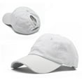 thumbnail image 1 of HNMKIU Breathable Ponytail Baseball Cap for Women Curved Brim Sun Hat Outdoor Sports Summer Spring Casual Wear White,One Size, 1 of 3