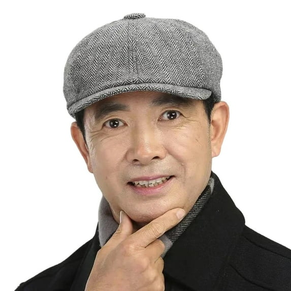 HNMKIU British Retro Unisex Beret Hat Fashionable Newsboy Cap For Men Women Casual Daily Wear With Denim Outfits All Season Soft Comfortable Design Grey,One Size