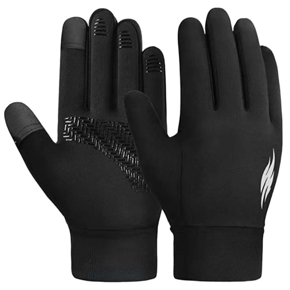 HNMKIU Children's Riding and Skiing Gloves Warm Full Finger Outdoor Sports Screen Touchscreen Mittens for Kids White,4-6 Years