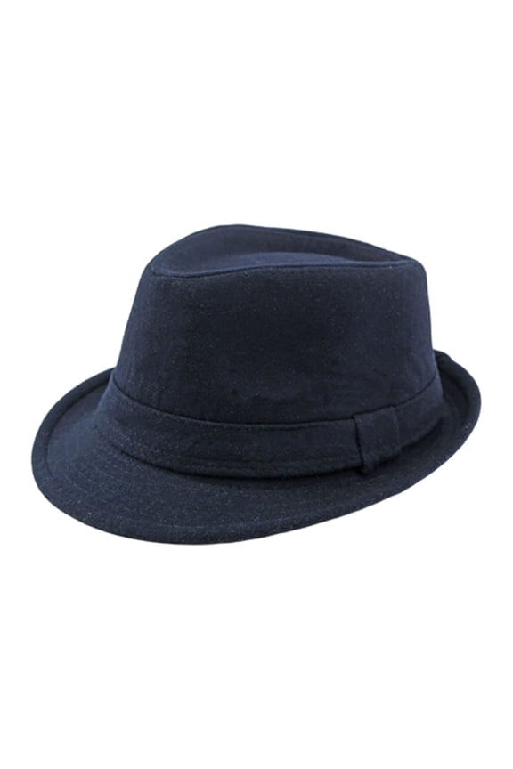 Classic Fedora Hat for Men and Women Style Wide Brim Dress Hat for Outdoor Events and Daily Fashion Womens Hats 02_Navy,One Size