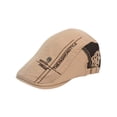 thumbnail image 1 of HNMKIU Classic Flat Cap Beret for Men Adjustable Soft Newsboy Style Hat Adult Unisex Casual Headwear Khaki,One Size, 1 of 3