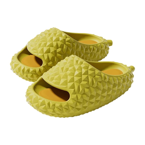 HNMKIU Comfortable Unisex on Thick Sole Clogs Outdoor Slippers for Everyday Wear with Decorative Charms Design Z02_Yellow，36