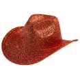 thumbnail image 1 of HNMKIU Cool Stage Performance Festival Party Cowboy Jazz Hat for Western Style Entertainment Red,One Size, 1 of 4