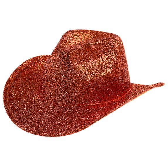 HNMKIU Cool Stage Performance Festival Party Cowboy Jazz Hat for Western Style Entertainment Red,One Size