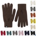 thumbnail image 1 of HNMKIU Couples Winter Outdoor Thermal Wool Knitted Gloves with Touchscreen for Adults Solid Color Unisex Warmth Coffee - One Size, 1 of 9