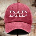 thumbnail image 1 of HNMKIU Custom Baseball Cap for Dad with Children's Names Engraved Unique Father's Day Idea from Kids Red,One Size, 1 of 3