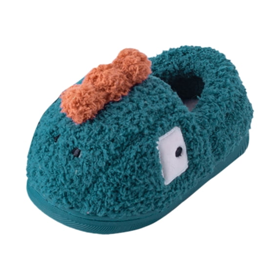 HNMKIU Cute Cartoon Kids Slippers Full Coverage Warm Slippers for Toddlers and Children Slipper for Girls and Boys,05_Navy,12-15 Months