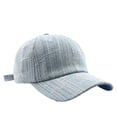 thumbnail image 1 of HNMKIU Denim Texture Baseball Cap for Outdoor Sports Hiking Travel Sun Adjustable Snapback Hat Light Blue,One Size, 1 of 3