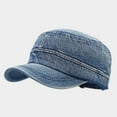 thumbnail image 1 of HNMKIU Distressed Cowboy Style Unisex Baseball Cap Retro Outdoor Fashion Hat For Men And Women Stylish Workwear Cap Light Blue,One Size, 1 of 2