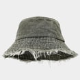 thumbnail image 1 of HNMKIU Distressed Denim Unisex Fisherman Hat for Outdoor Travel and Street Fashion Sun GN2,M, 1 of 3