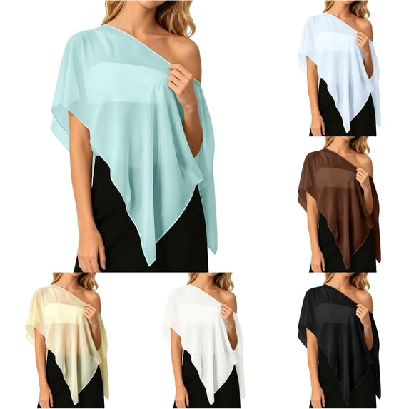 HNMKIU Dress Shawl Wrap Lightweight Chiffon Wrap Summer Beach Cover Up Soft Flowy Shawl Breathable Sun Scarf Versatile Evening Stole Dressy Mint Green,XXL