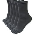 thumbnail image 1 of HNMKIU Elastic Five Finger Toe Socks for Men Running Sports Short Solid Pairs Dark gray,One Size, 1 of 2