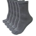 thumbnail image 1 of HNMKIU Elastic Five Finger Toe Socks for Men Running Sports Short Solid Pairs Grey,One Size, 1 of 2