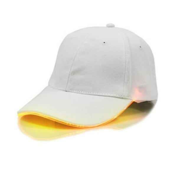HNMKIU Electroluminescent Illuminated Baseball Cap for Night Parties Sports Events and Hop Clubs Yellow,One Size