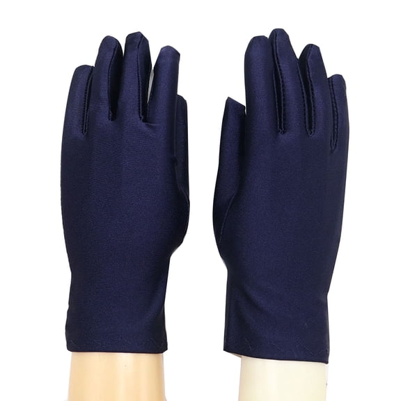HNMKIU Elegant Formal Sun Handwear Breathable Stretchable Spandex Gloves Mittens for Autumn Seasons Comfortable Wear Navy,One Size