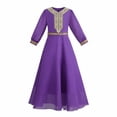thumbnail image 1 of HNMKIU Elegant Long Sleeve Girls Party Dress Lavish Gown With Decorative Sash For Occasions Purple,12-13 Years, 1 of 8