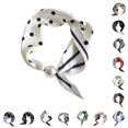 thumbnail image 1 of HNMKIU Elegant Pearl Necklace Closure Scarf Fashion Pendant Choker Neckwear Versatile Silk Scarves ,White1, 1 of 3