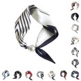 thumbnail image 1 of HNMKIU Elegant Pearl Necklace Closure Scarf Fashion Pendant Choker Neckwear Versatile Silk Scarves ,White2, 1 of 2