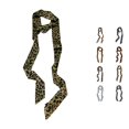 thumbnail image 1 of HNMKIU Elegant Silk Scarf Versatile Fashion Accessory Lightweight Soft Hair Neck Wrap Casual Solid Color All Season ,Army Green, 1 of 4