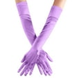 thumbnail image 1 of HNMKIU Elegant Women's Satin Evening Gloves for Formal Weddings and Celebrations Light Blue,One Size, 1 of 3