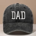 thumbnail image 1 of HNMKIU Embroidered Baseball Cap for Father's Day Featuring Classic DAD Design on Adjustable Style Hat Black,One Size, 1 of 3